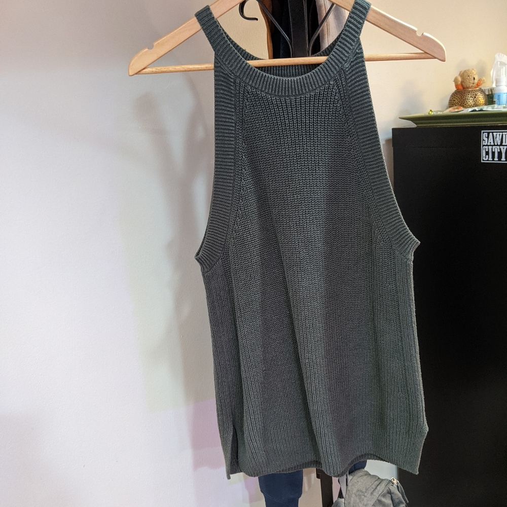 Gap Army Green Knit Tank